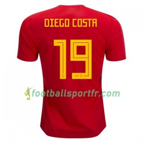 Tenue Espagne Diego Costa 19 Domicile Coupe du monde 2018 Maillot de Foot